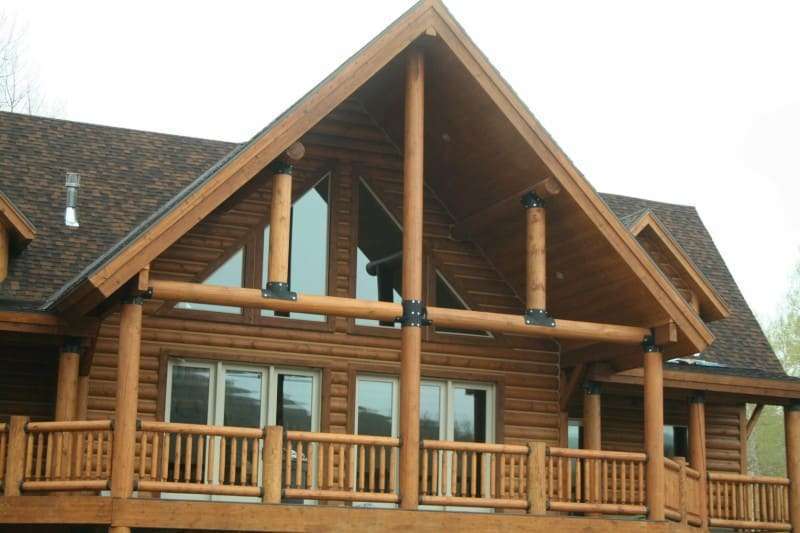 Milled Log Siding. Half Log Siding. Real Wood Siding.
