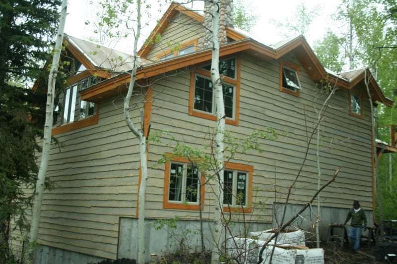 Cost Effective Natural Edge Wood Siding Rustic Exterior.