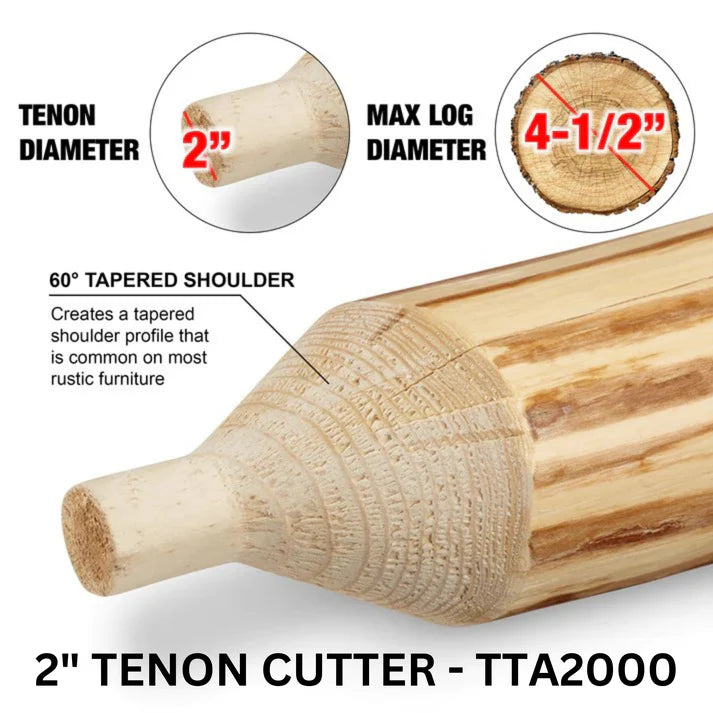 2" Industrial Tenon Cutter TTA2000