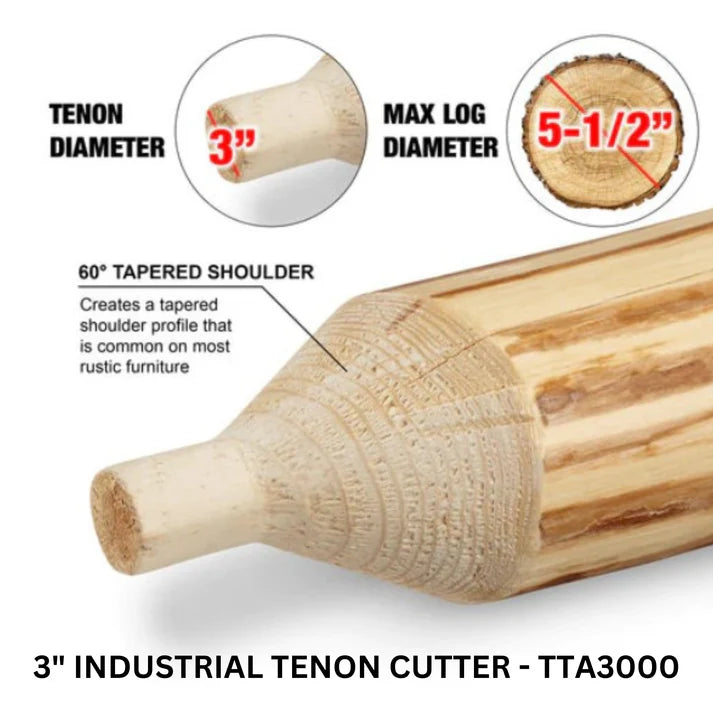 3" Industrial Tenon Cutter TTA3000