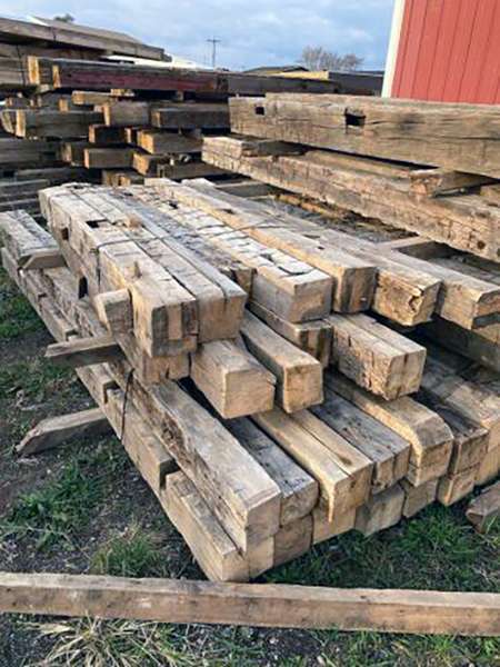 Hand-Hewn Reclaimed Timber from the 1800s