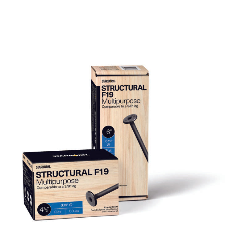 F19 Multipurpose Structural Wood Screws by Starborn