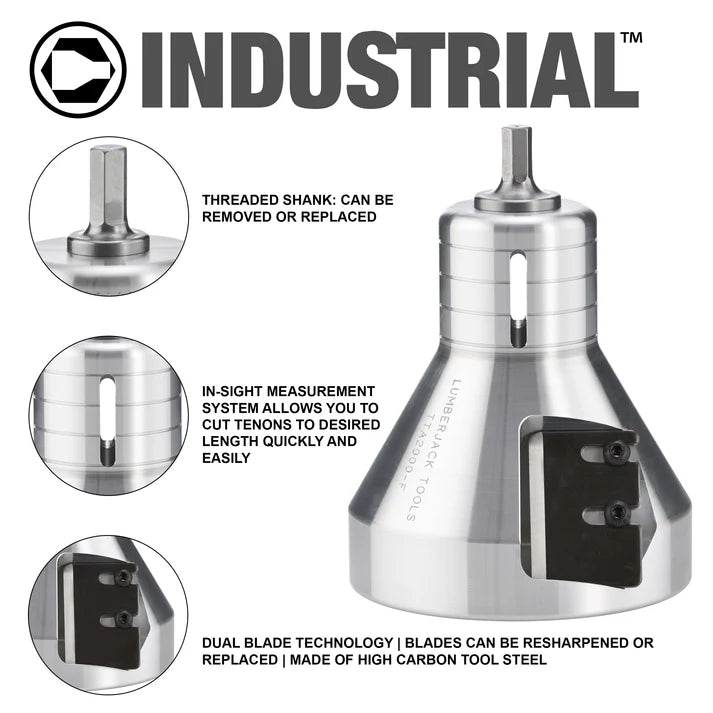 2-1/2" Industrial Tenon Cutter TTA2500