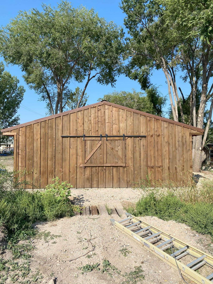 Farm restoration project Pioneer wood on spruce siding