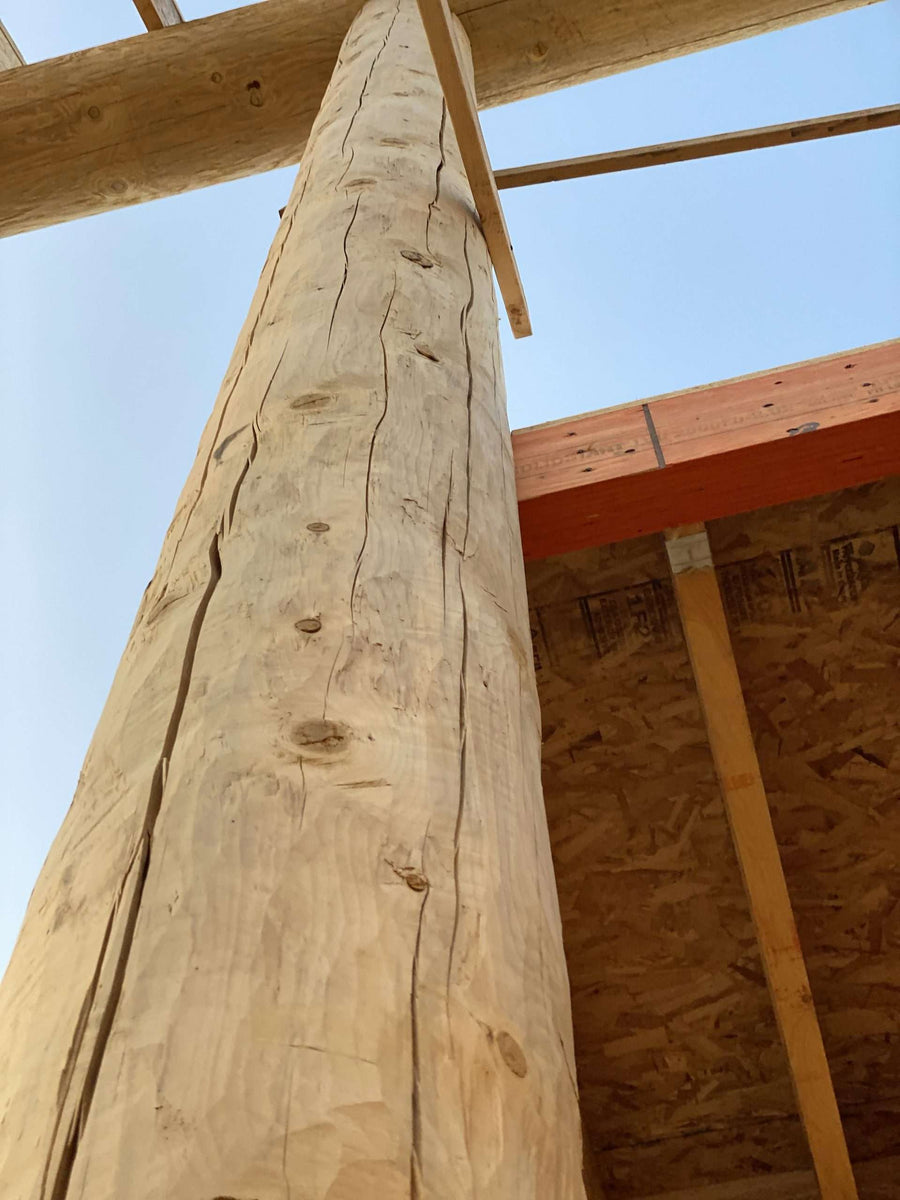 King Post Milled & Peeled Wasatch Timber