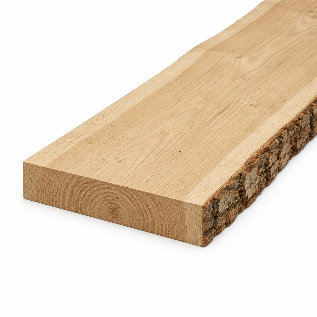 Natural Edge Slab 2-3" Thick — Hand Peeled, One Side